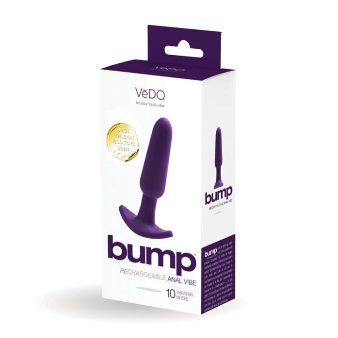 PC-395 VeDO Bump Rechargeable Anal Vibe - Deep Purple