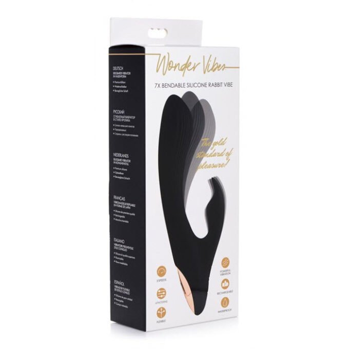 MO-859 7X Bendable Silicone Rabbit Vibrator - Imagen 6