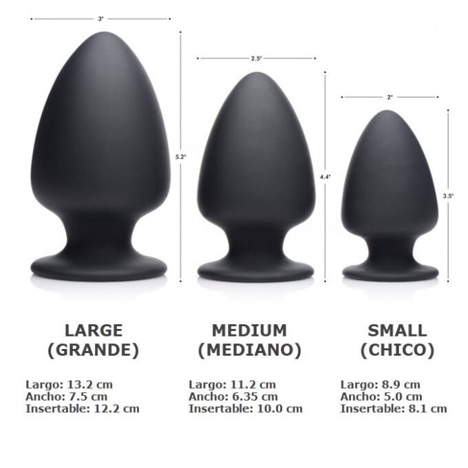 PS-880 Squeezable Silicone Anal Plug - Small - Imagen 4