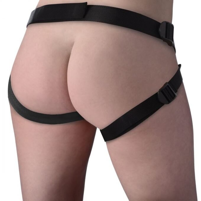 AR-879 Seducer 7 inch Silicone Dildo with Harness - Imagen 3