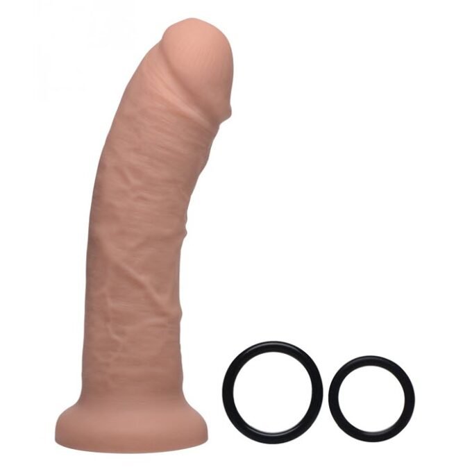 AR-877 Seducer 8 inch Silicone Dildo with Harness - Imagen 4