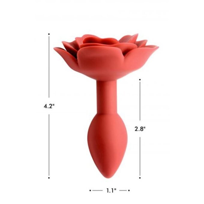 PS-864 Booty Bloom Silicone Rose Anal Plug - Medium - Imagen 5