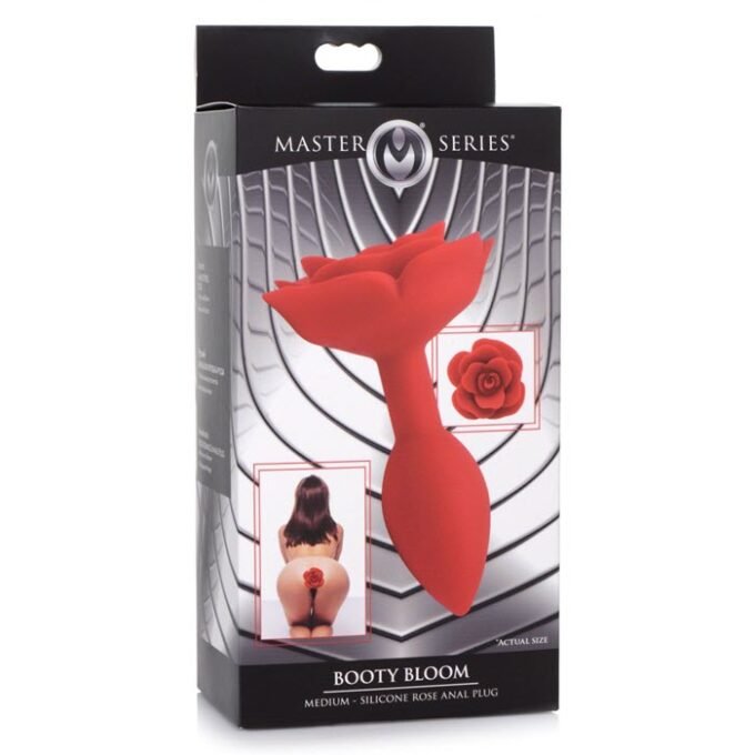 PS-864 Booty Bloom Silicone Rose Anal Plug - Medium - Imagen 7