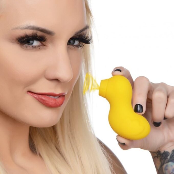 MO-843 Sucky Ducky Silicone Clitoral Stimulator - Yellow
