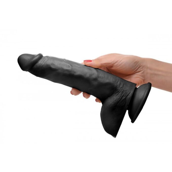DS-760 Beefy Brad 9″ inch Dildo with Balls - Black - Imagen 3