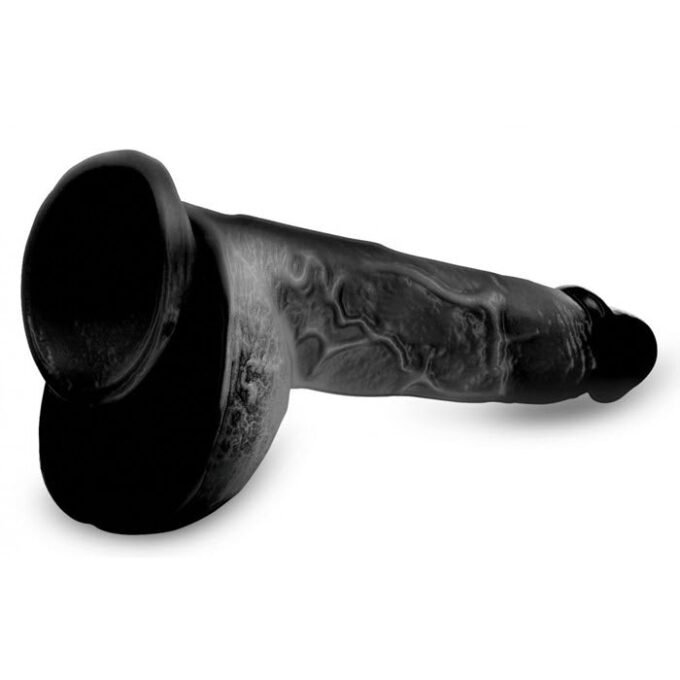 DS-760 Beefy Brad 9″ inch Dildo with Balls - Black - Imagen 5
