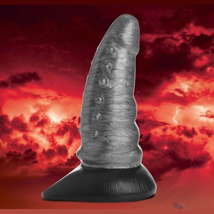 CC-38 Consolador de silicona Beastly Tapered Bumpy - Imagen 7
