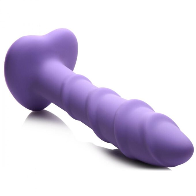 DS-743 Swirl Silicone Purple Dildo - Imagen 3