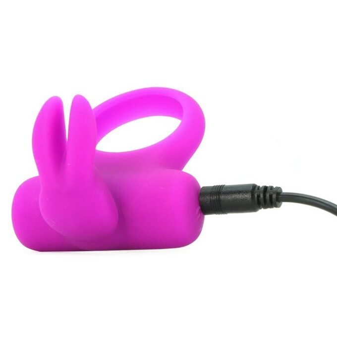 AN-914 VeDO Frisky Bunny Rechargeable Vibrating Ring - Perfectly Purple - Imagen 5