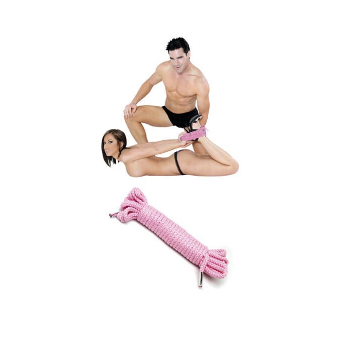 AO-670 Fetish Fantasy Series Japanese Silk Rope Pink - Imagen 3