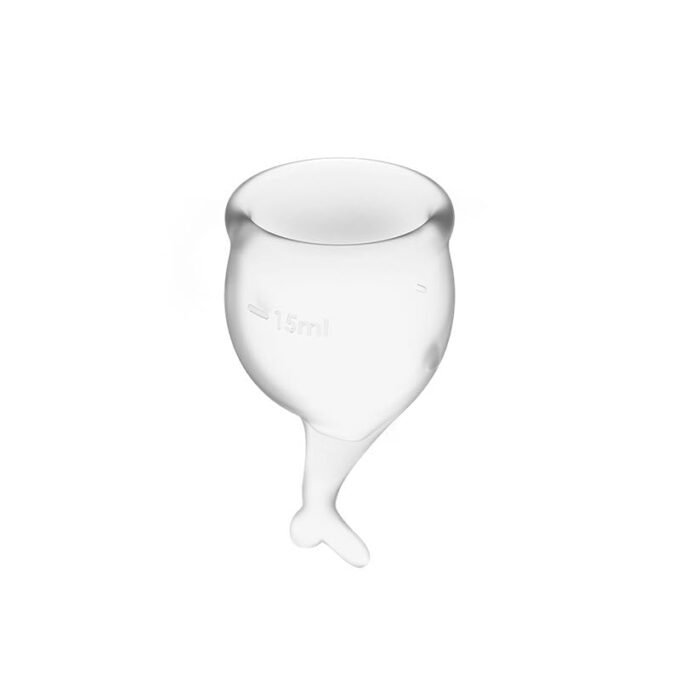 CM-30 Juego de 2 Copas Menstruales Satisfyer Feel Secure Menstrual Cup - Transparente - Imagen 2